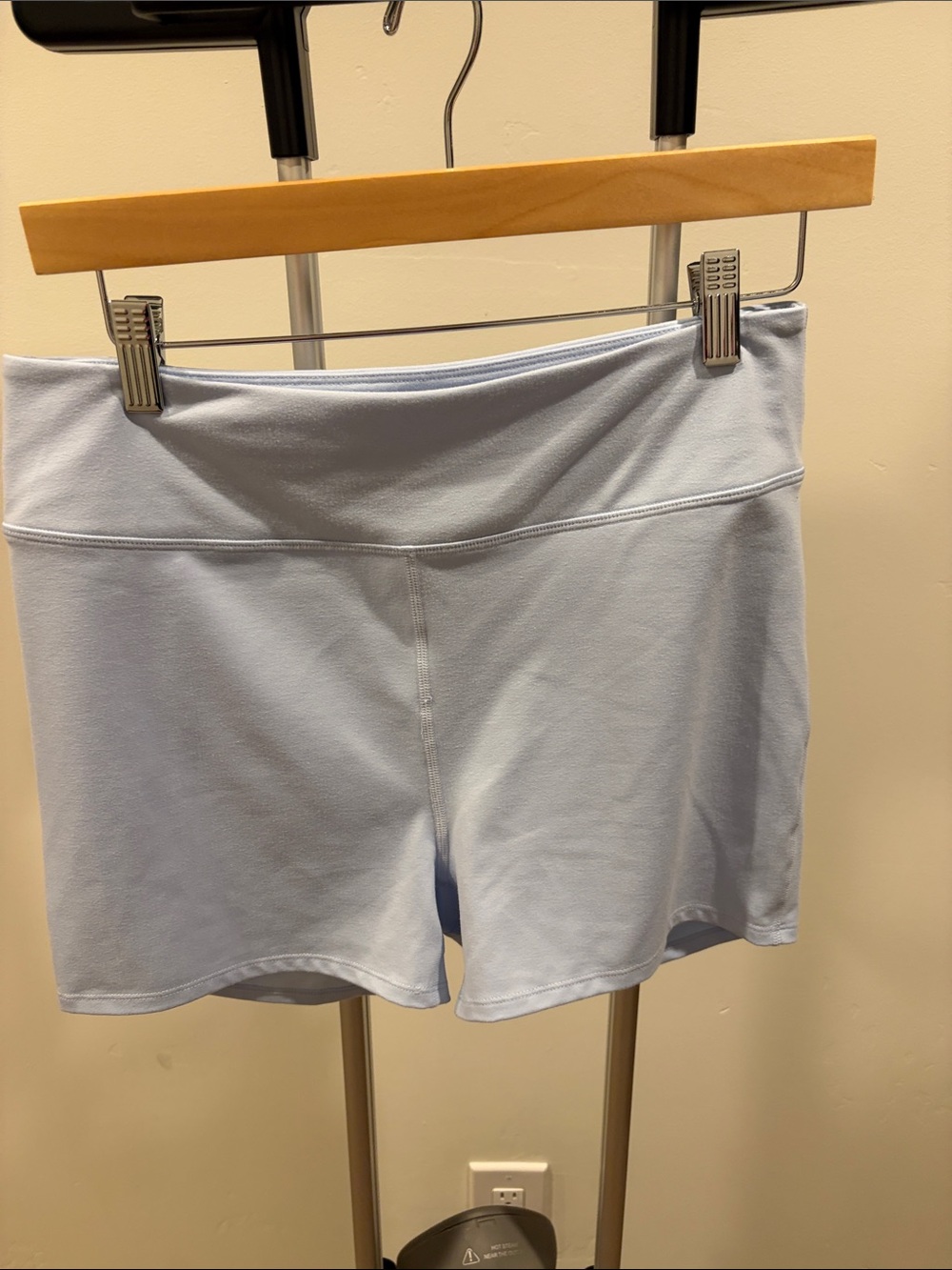 Free People Light Blue Women's High-Rise Stretch Shorts